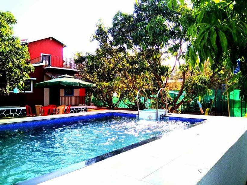 5bhk Farmhouse with pool in Alibaug Short Break Co.